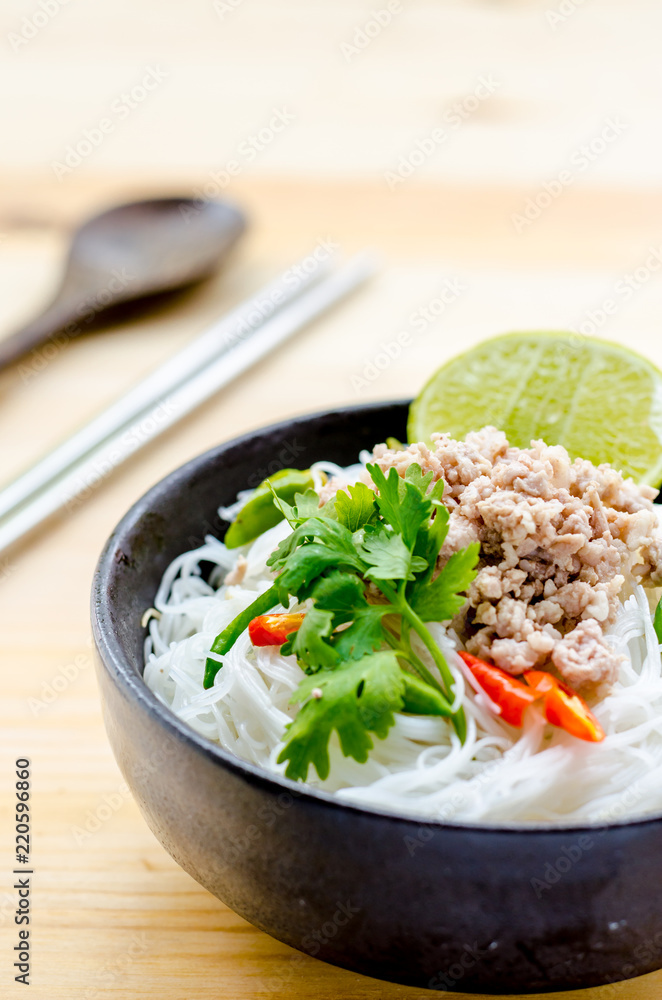 White spicy noodle, Spicy sweet and sour testy White spicy noodle, Spicy sweet and sour testy