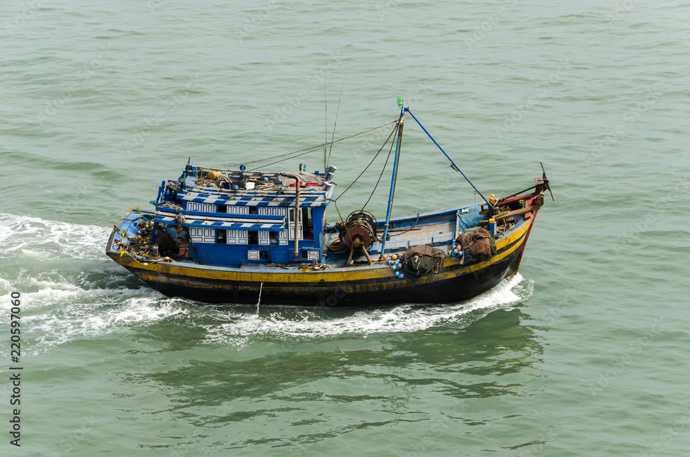 The Asian fishing boat in the high sea The Asian fishing boat in the high sea