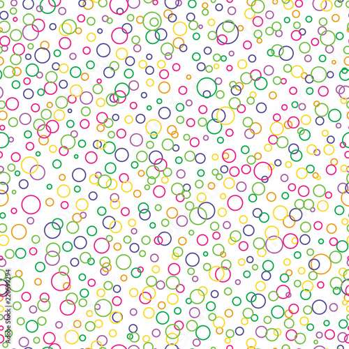 Fototapeta Naklejka Na Ścianę i Meble -  circle shapes. vector seamless pattern. abstract geometric background. textile paint. repetitive background. fabric swatch. wrapping paper