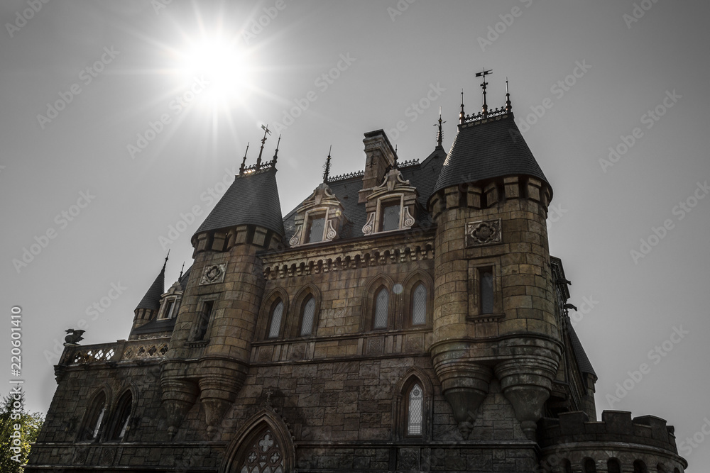 Obraz premium HRYASCHEVKA, RUSSIA - AUGUST 12, 2018: Tourist center Castle Garibaldi in the village Hryaschevka, Samara region, Russia.