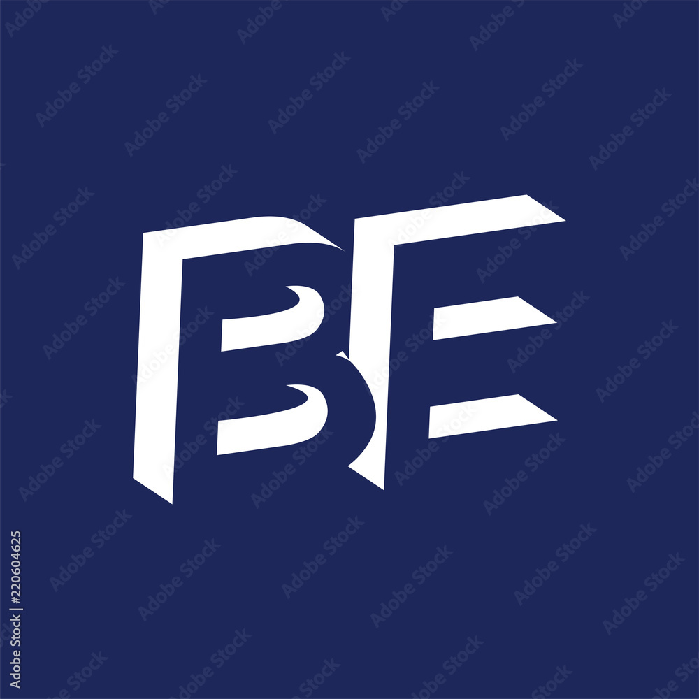BE initial letter with negative space logo icon vector template BE initial letter with negative space logo icon vector template