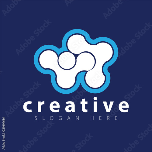 People abstract logo icon vector template