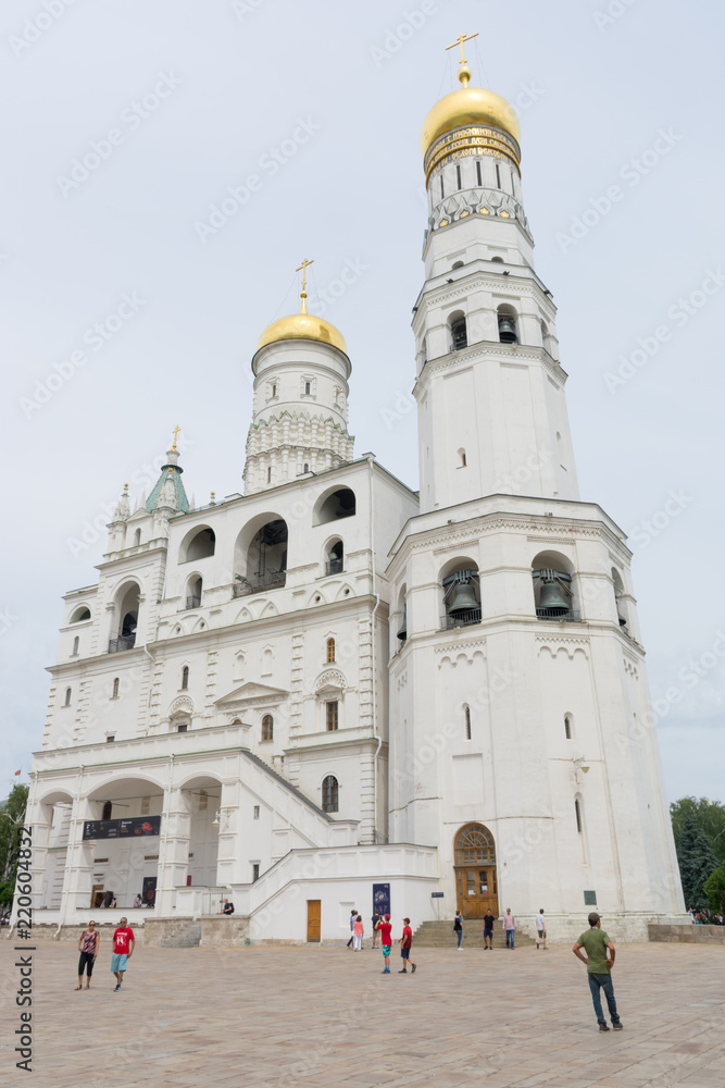 Kremlin. View of the assumption belfry and Ivan the great bell Tower