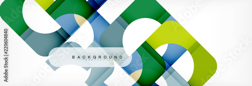 Color square shapes, geometric modern abstract background