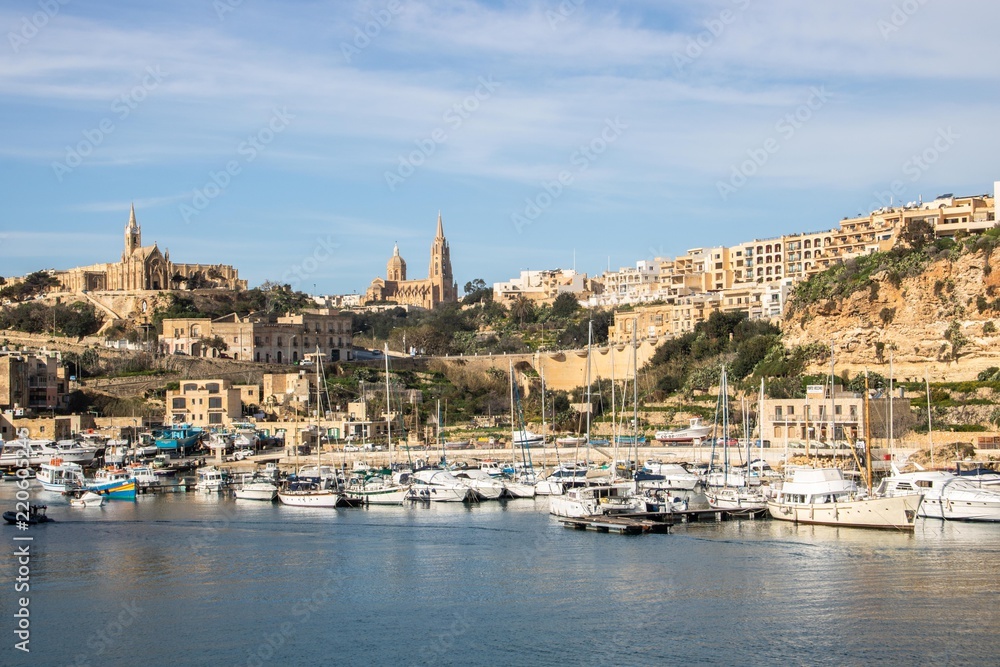 Hafen Mgarr in Gozo