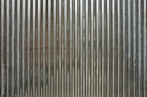 Corrugated new zinc metal texture