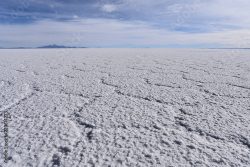 The Salar de Uyuni, the worlds largest salt flats. Uyuni, Potosi department, Bolivia, South America photo