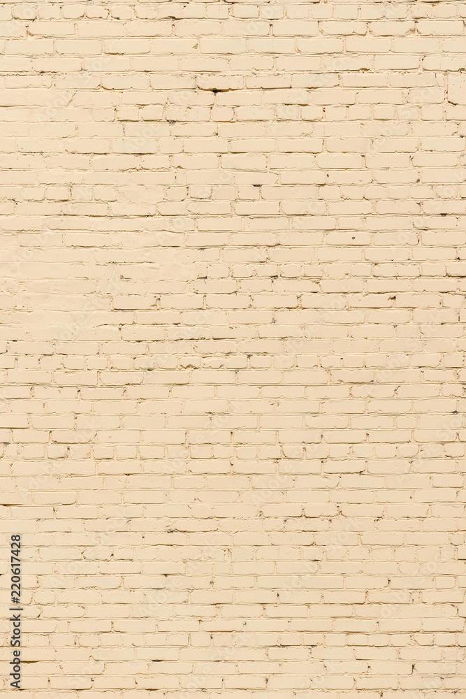 Obraz premium Yellow grunge brick wall background for spring or summer card or easter background. Abstract Web Banner