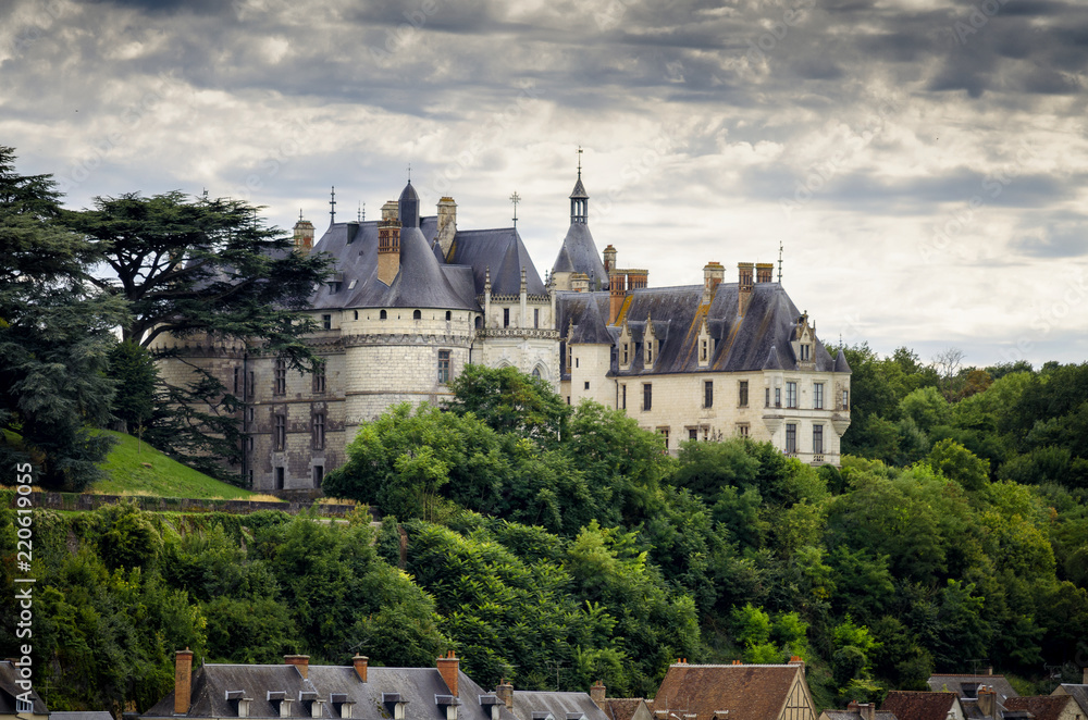Chateau de Chaumont-sur-Loire, France. This castle is located in the Loire Valley, was founded in the 10th century and was rebuilt in the 15th century. France