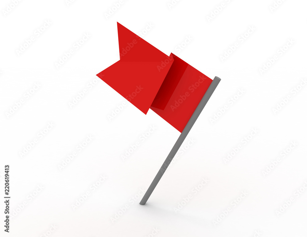 3d flag pin. rendered illustration on white 3d flag pin. rendered illustration on white