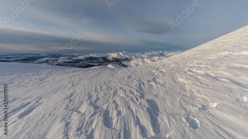 View towards the Trossachs from Ben Ledi, Scotland