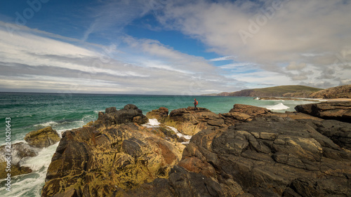 Rocks at Sandwood beach, northern Scotland