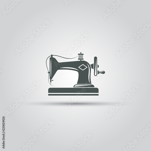 Sewing machine isolated vector icon