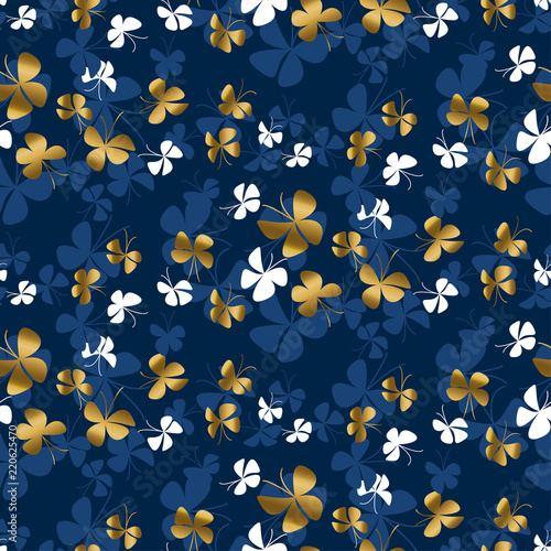 Golden butterfly silhouette...