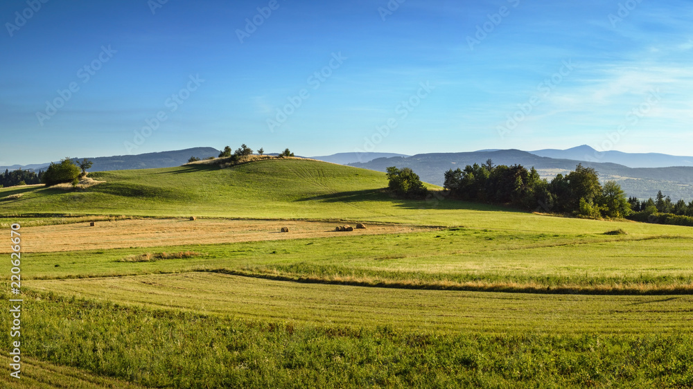 Rudawy Janowickie and Karkonosze mountains, view from Pastewnik/Poland