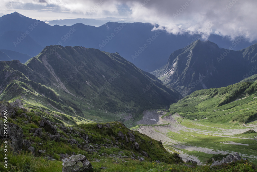 北アルプスの山々 北アルプスの山々
