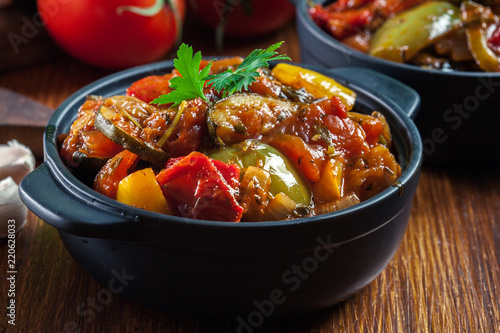 Fotografie Ratatouille, delicious vegetarian stew