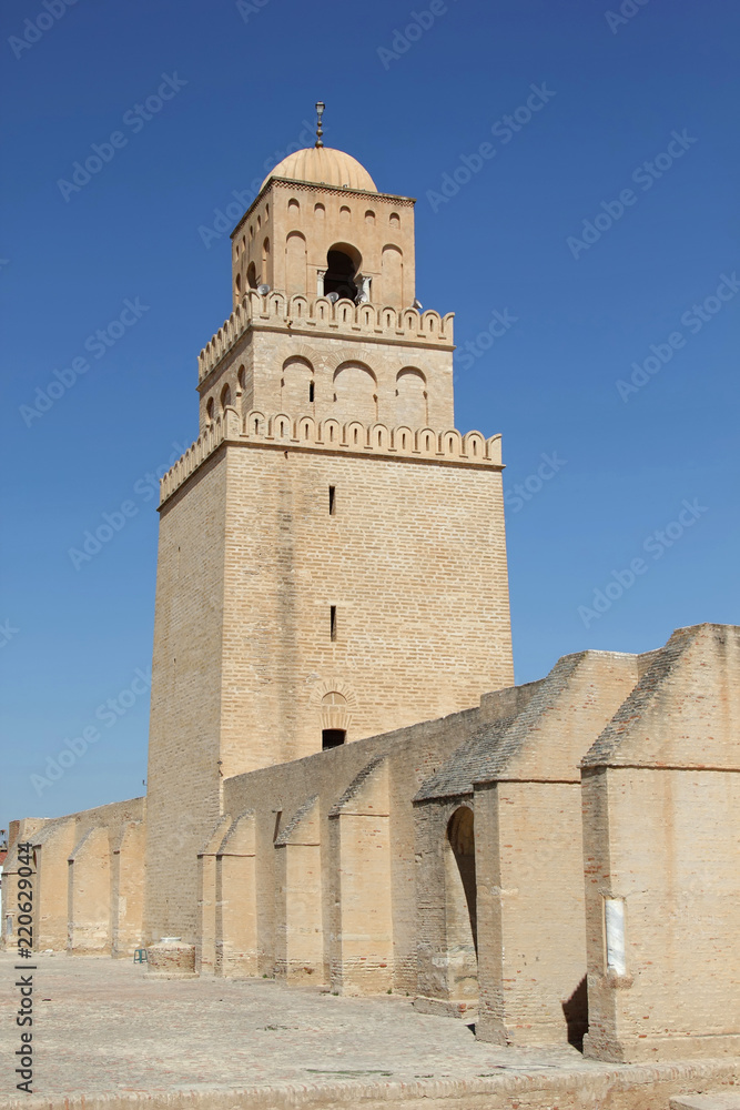 Mosque Sidi Okba in Kairouan, Tunisia