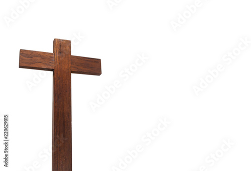 Christian cross isolated on white background