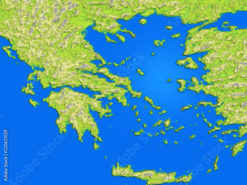 Landkarte von Griechenland
