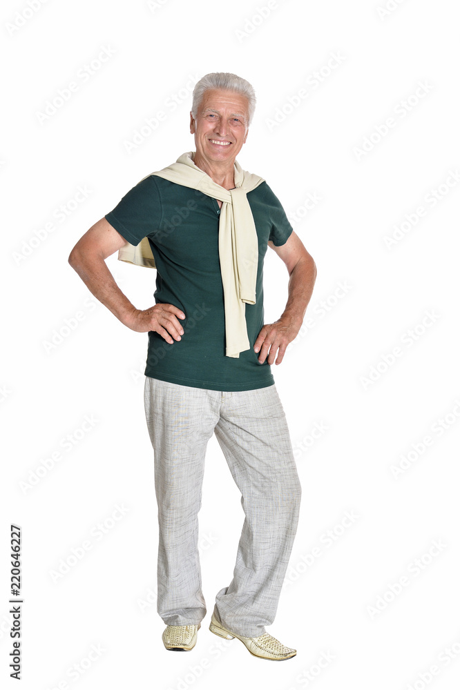 Portrait of a senior man posing isolated Portrait of a senior man posing isolated
