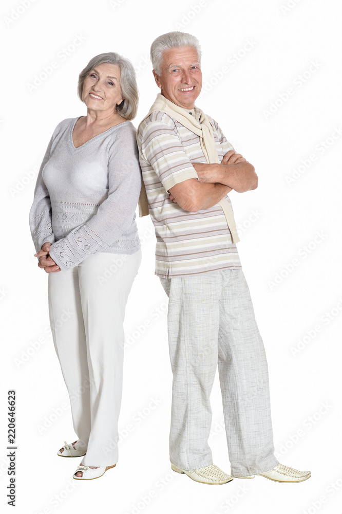 Portrait of a beautiful senior couple posing Portrait of a beautiful senior couple posing