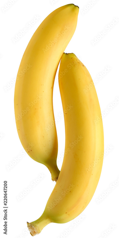 Ripe two banana isolated Ripe two banana isolated
