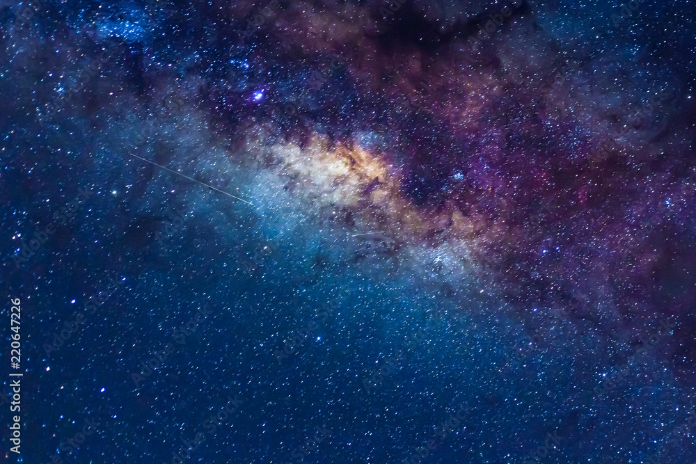 star in the milky way, astronaut background