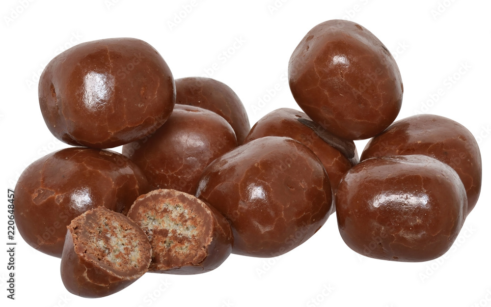 Chocolate balls isolated Chocolate balls isolated