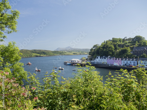 Portree, village coloré en Ecosse, Ile de Skye