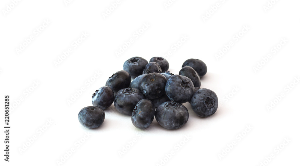 Blueberries on white background. Blueberries on white background.