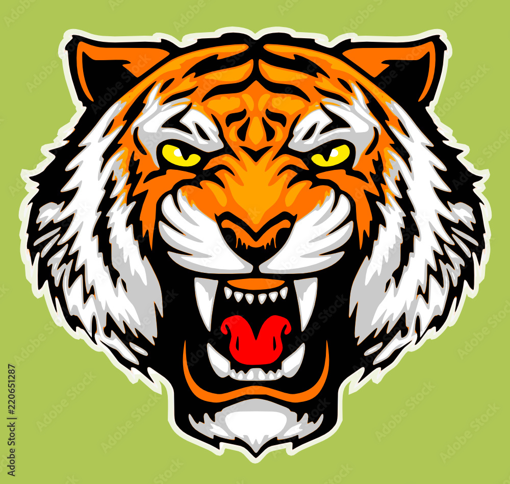 Tiger Head Vector