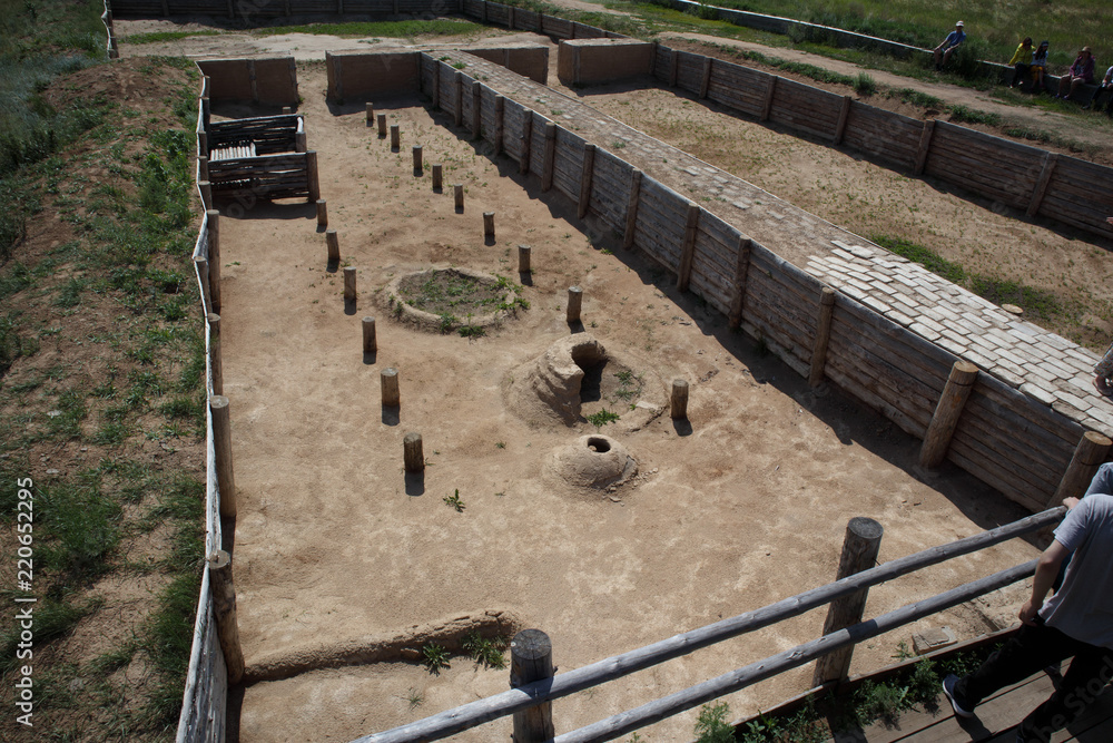 Obraz premium The fortified settlement of Arkaim