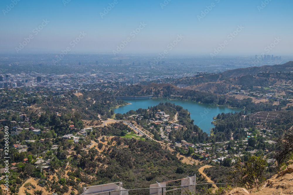Lake Hollywood from the Hollywood sign