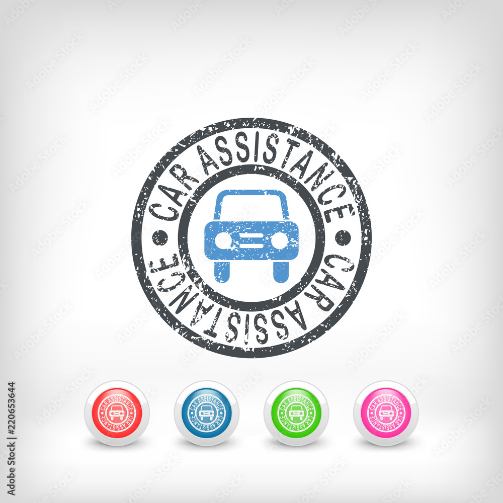 Fototapeta premium Car assistance print