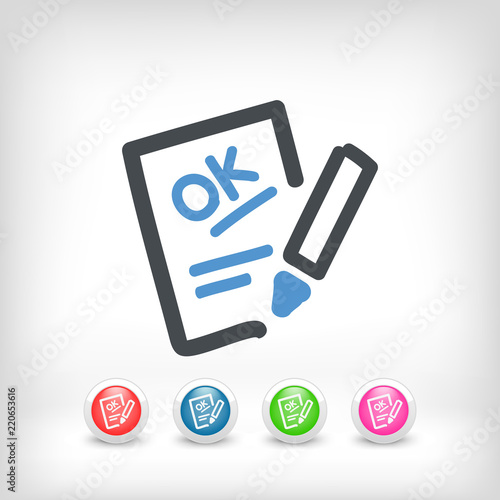 Positive evaluation icon