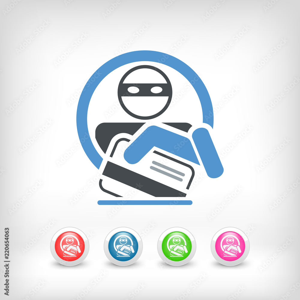 Fototapeta premium Credit card theft