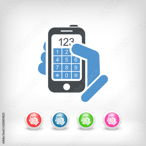 Call phone icon concept