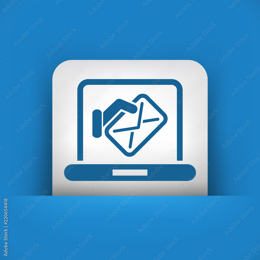 Computer mail icon Computer mail icon