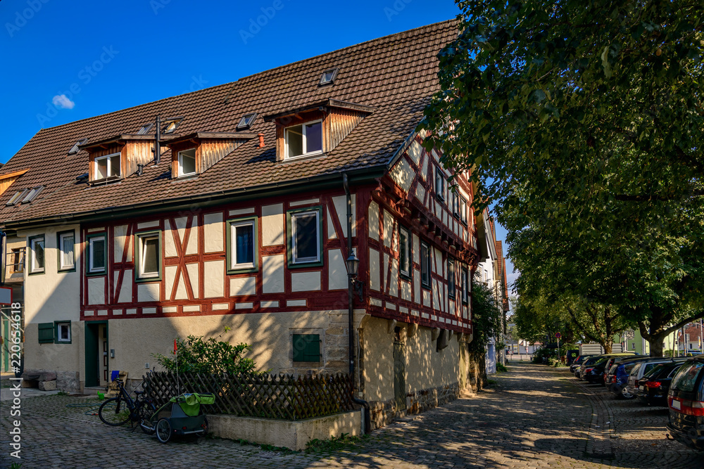 Am Rand der Altstadt: historisches Ackerbürgerhaus in Nürtingen