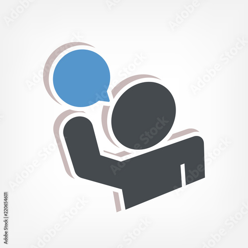 Speak icon 3d