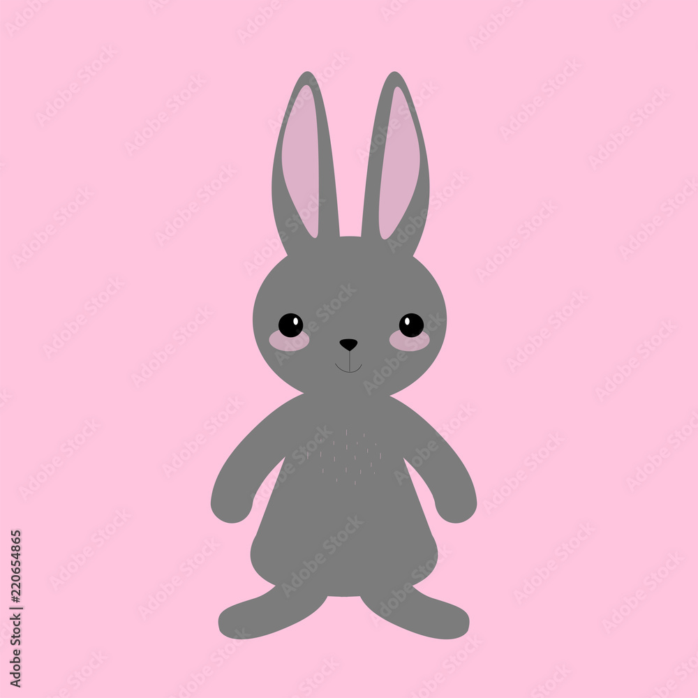 Fototapeta premium bunny on pink background