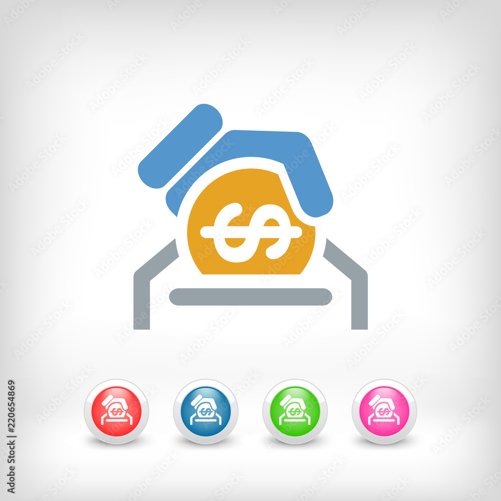 Business coin icon Business coin icon