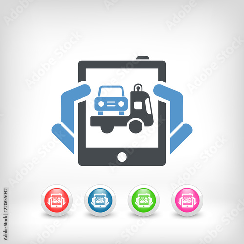Car assistance icon