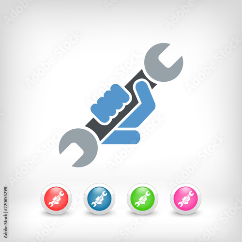 Wrench symbol icon