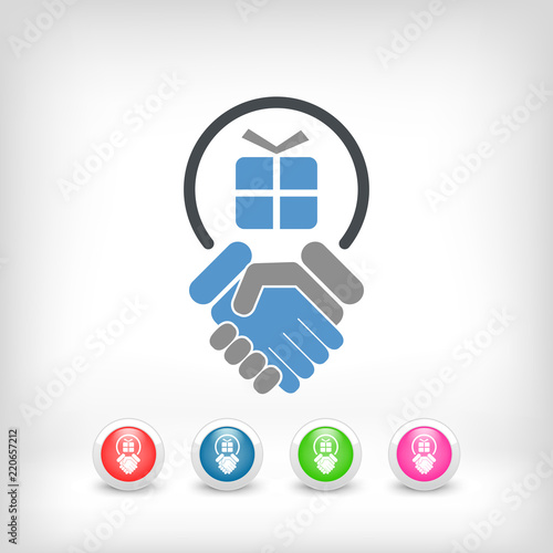 Handshake for gift