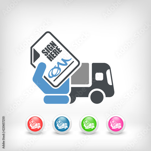 Delivery document sign