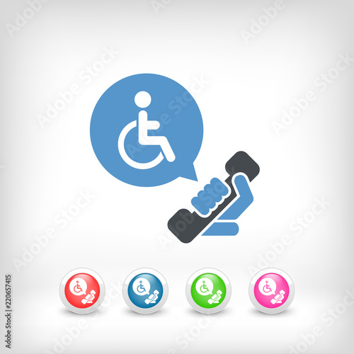 Handicap assistance line