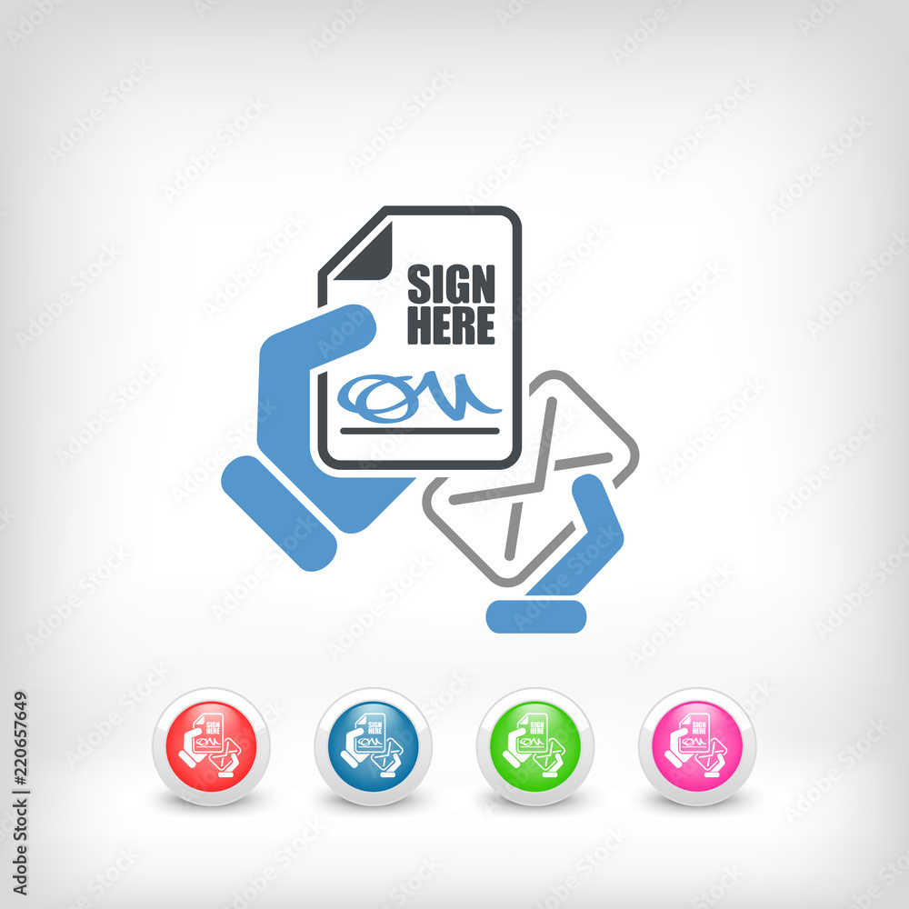 Mail with a document signed Mail with a document signed
