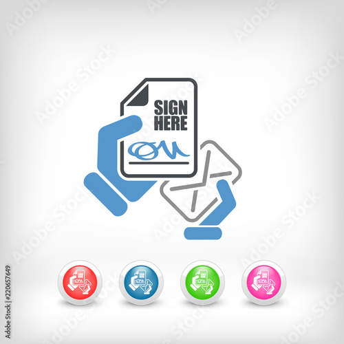Mail with a document signed